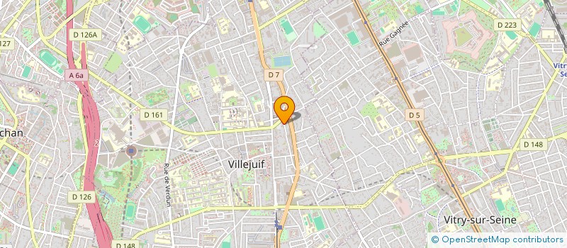 localisation de l'entreprise MONSIEUR M'HAMED BOUHADDA  VILLEJUIF