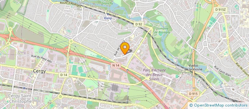 localisation de l'entreprise MONSIEUR M'HAMED CAMILLE ISSIAKHEM  OSNY