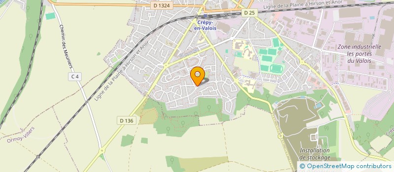 localisation de l'entreprise MONSIEUR M'HAMED CHAABAN  CREPY EN VALOIS