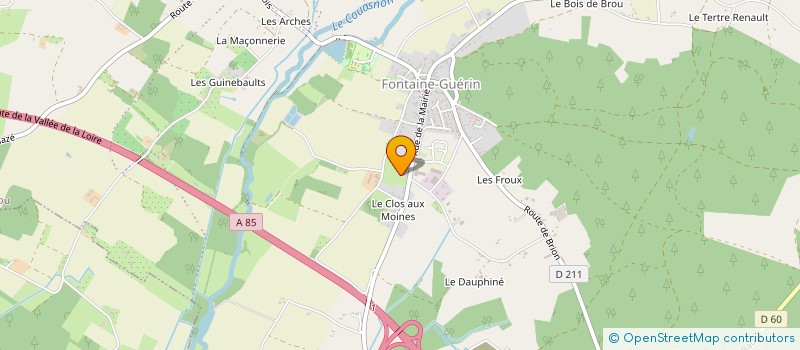 localisation de l'entreprise MONSIEUR M'HAMED DALLAU  LES BOIS D'ANJOU