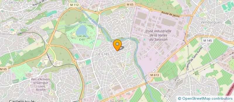 localisation de l'entreprise MONSIEUR M'HAMED DAOUDI  LE CRES