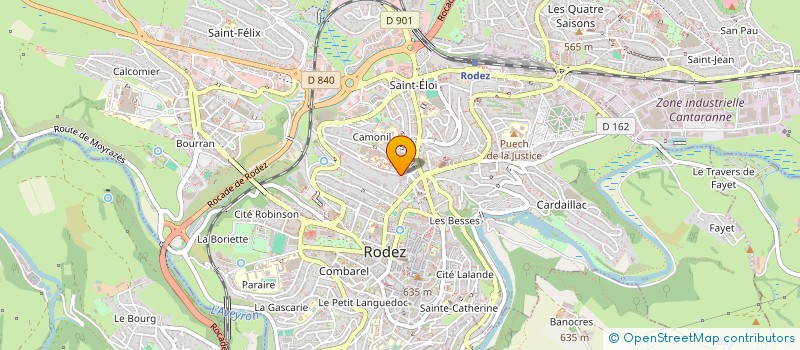 localisation de l'entreprise MONSIEUR M'HAMED EL BAGHDADI à RODEZ