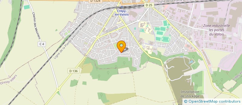 localisation de l'entreprise MONSIEUR M'HAMED FAHHAMA  CREPY EN VALOIS