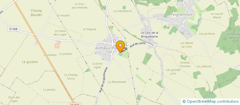 localisation de l'entreprise MONSIEUR M'HAMED KHAZZARY  ANTHEUIL-PORTES