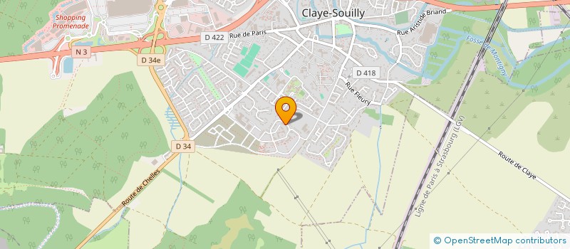 localisation de l'entreprise MONSIEUR M'HAMED MADOURI  CLAYE-SOUILLY