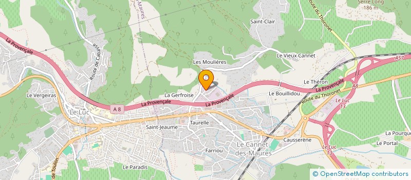 localisation de l'entreprise MONSIEUR M HAMED YAKOUBI  LE CANNET-DES-MAURES