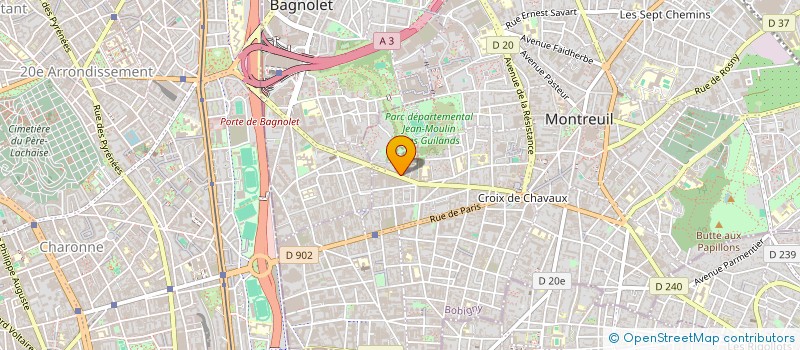 localisation de l'entreprise MONSIEUR M'HAMED ZEGGAIE à MONTREUIL