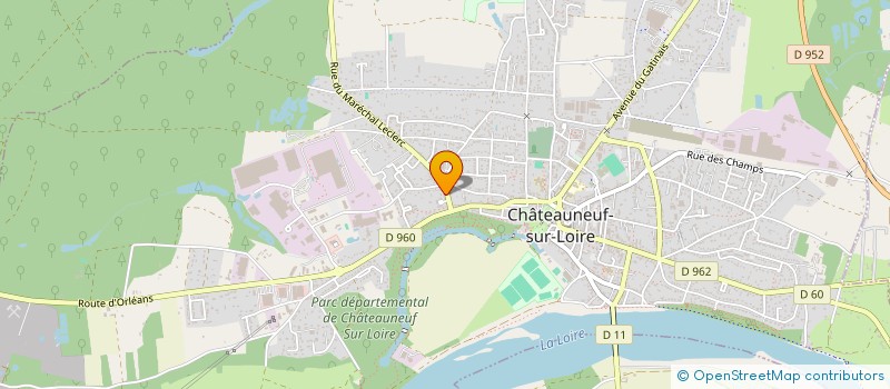 localisation de l'entreprise MONSIEUR M'HAMMED EL MRAHI  CHATEAUNEUF-SUR-LOIRE