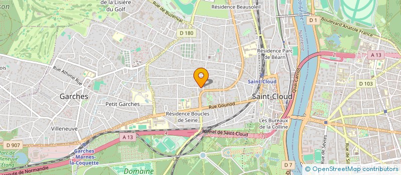 localisation de l'entreprise MONSIEUR M'HAMMED MAHSSINI à SAINT-CLOUD