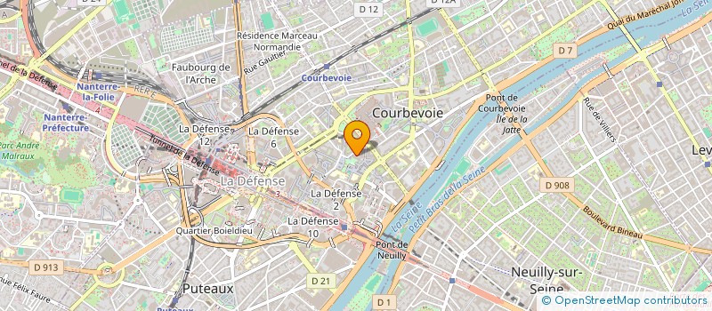 localisation de l'entreprise MONSIEUR M'HAND FEDDILA à COURBEVOIE