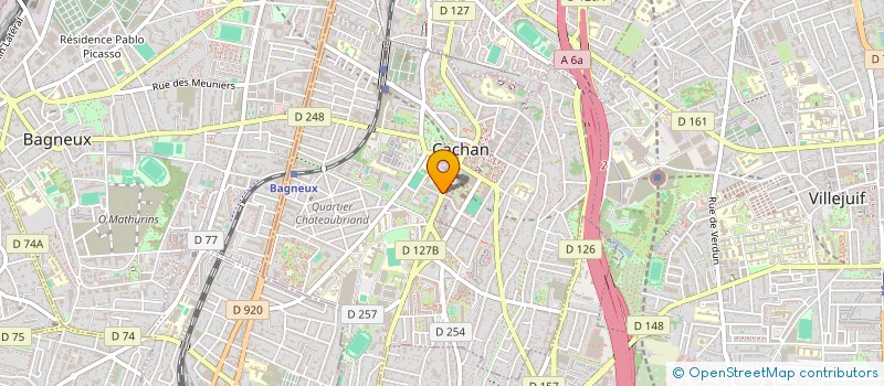 localisation de l'entreprise MONSIEUR M'HAND HADJOUDJ  CACHAN