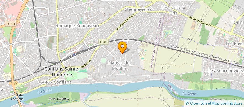 localisation de l'entreprise MONSIEUR M'HEMED BEN HENDA  CONFLANS-SAINTE-HONORINE