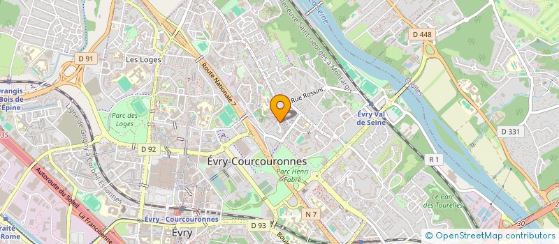 localisation de l'entreprise MONSIEUR M LAMRABET  EVRY-COURCOURONNES