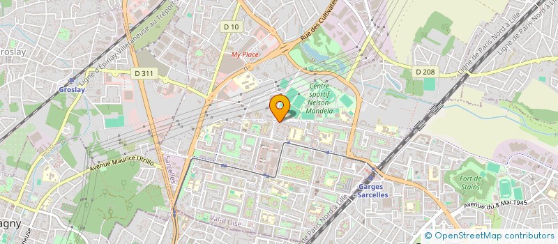 localisation de l'entreprise MONSIEUR M PALY GASSAMA  BELLEFONTAINE