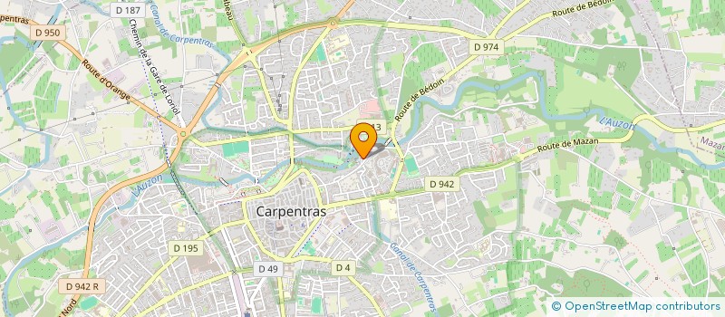 localisation de l'entreprise MONSIEUR M ZAMOURI  CARPENTRAS