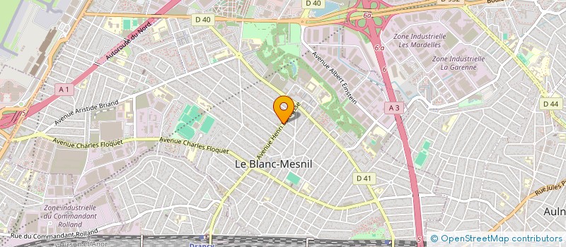 localisation de l'entreprise MONSIEUR MAADANE HAMZI à LE BLANC-MESNIL
