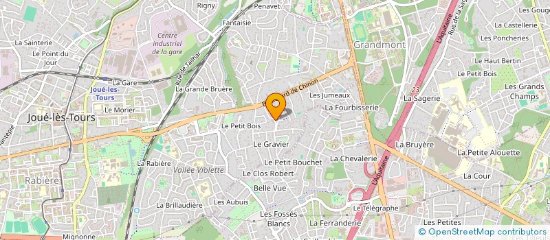 localisation de l'entreprise MONSIEUR MAADJOU DIALLO  JOUE-LES-TOURS