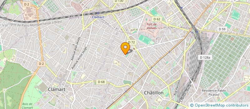 localisation de l'entreprise MONSIEUR MAAMAR BOUHEDMA  CHATILLON