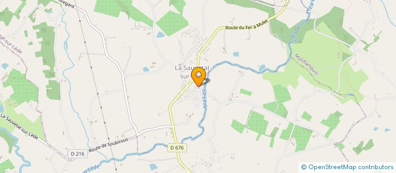 localisation de l'entreprise MONSIEUR MAAMAR LAKREDAR MANSOUR  LA SAUVETAT-SUR-LEDE