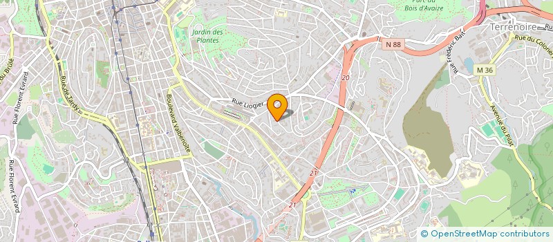 localisation de l'entreprise MONSIEUR MAAMAR MOUAKENI  SAINT-ETIENNE