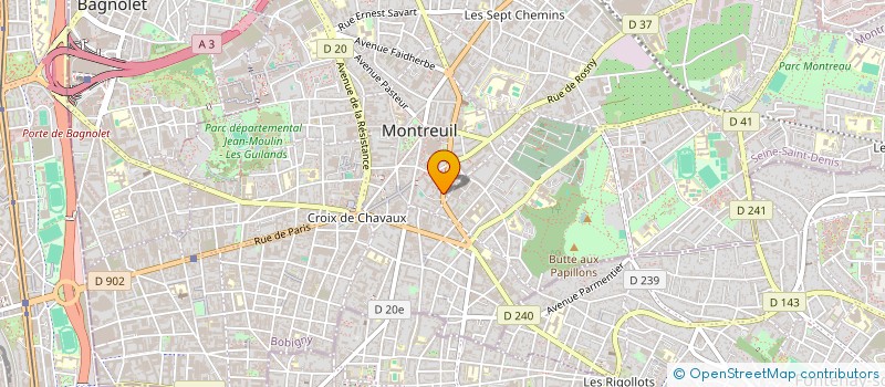 localisation de l'entreprise MONSIEUR MAAMAR SOUDEK à MONTREUIL