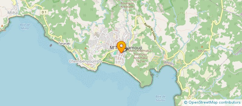 localisation de l'entreprise MONSIEUR MAANROUF SAID à M'TSANGAMOUJI