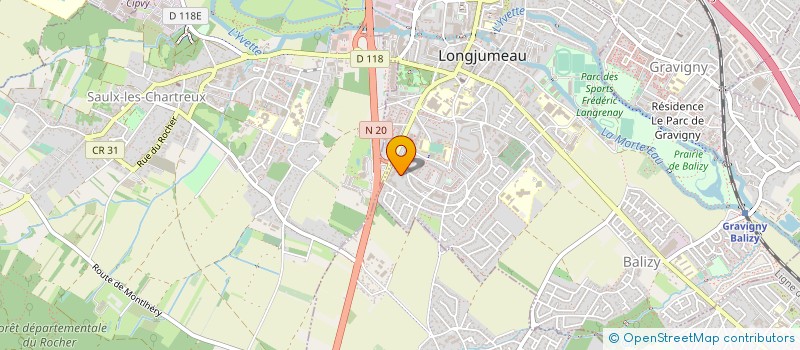 localisation de l'entreprise MONSIEUR MABIDI LEMBI  LONGJUMEAU