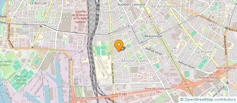 localisation de l'entreprise MONSIEUR MABOUNDOU KIBOUILOU LINO  VENISSIEUX