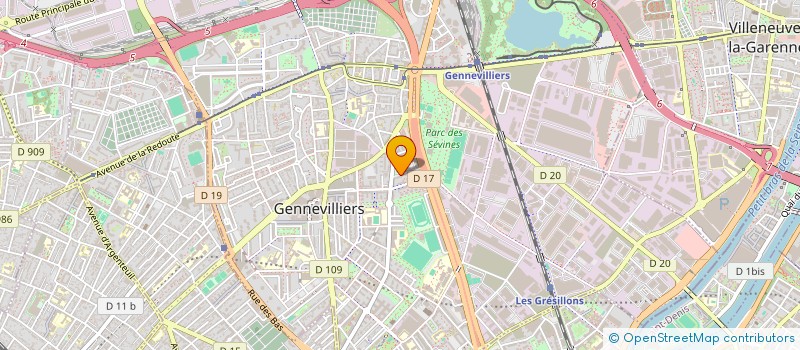 localisation de l'entreprise MONSIEUR MABROUK BENKHEROUF à GENNEVILLIERS