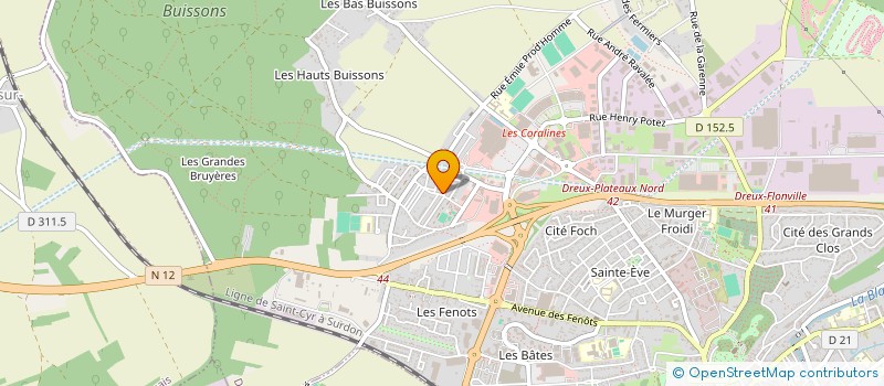 localisation de l'entreprise MONSIEUR MABROUK KANAT à DREUX