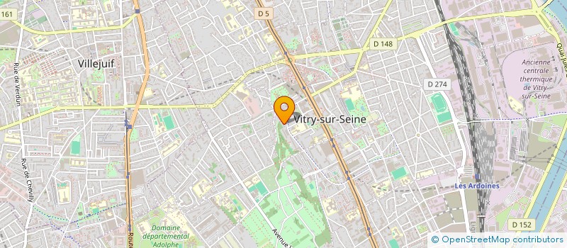 localisation de l'entreprise MONSIEUR MABROUK KATAR  VITRY-SUR-SEINE