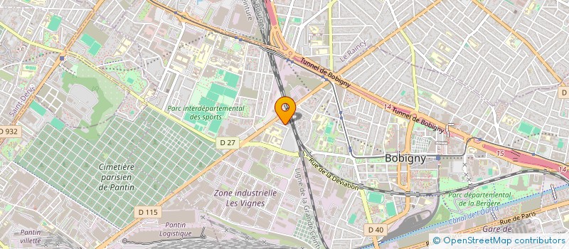 localisation de l'entreprise MONSIEUR MABROUK KSIR  BOBIGNY