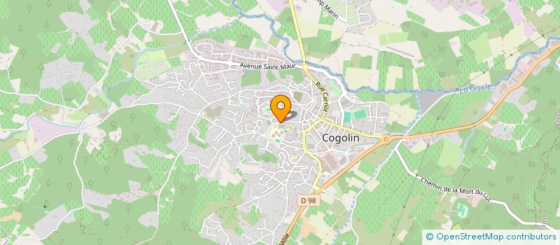 localisation de l'entreprise MONSIEUR MABROUK SAAD  COGOLIN