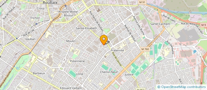 localisation de l'entreprise MONSIEUR MABROUK SALMI  ROUBAIX