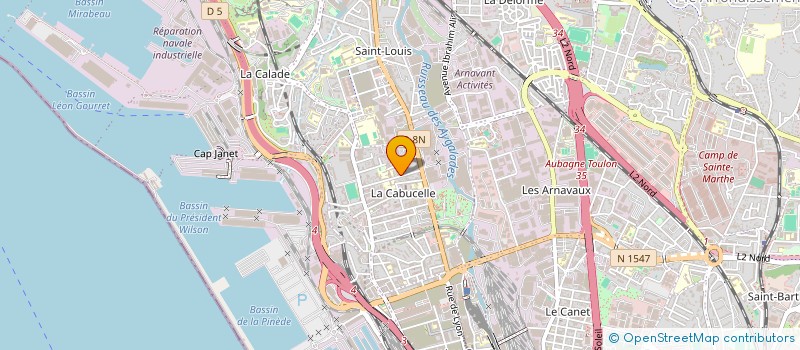 localisation de l'entreprise MONSIEUR MABROUK TOUABI à MARSEILLE