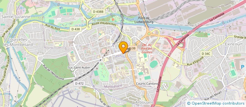 localisation de l'entreprise MONSIEUR MABROUK ZIREG  MONTBELIARD