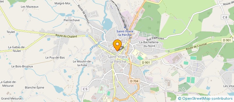 localisation de l'entreprise MONSIEUR MAC FARGEOT à SAINT-YRIEIX-LA-PERCHE