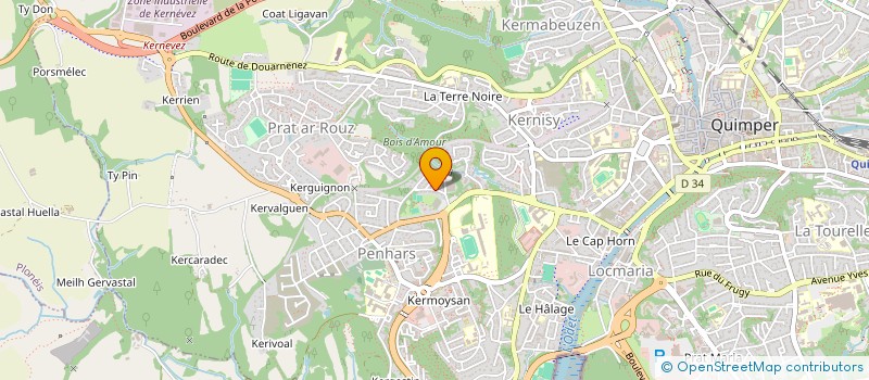 localisation de l'entreprise MONSIEUR MACEO VANTHOURNOUT à QUIMPER