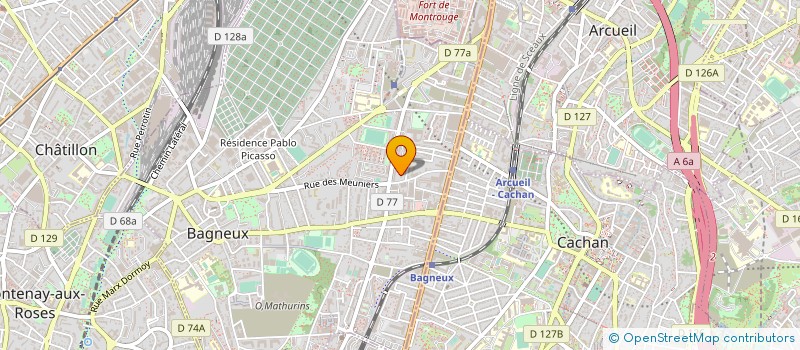 localisation de l'entreprise MONSIEUR MACHENTOCHE DUPONT à BAGNEUX