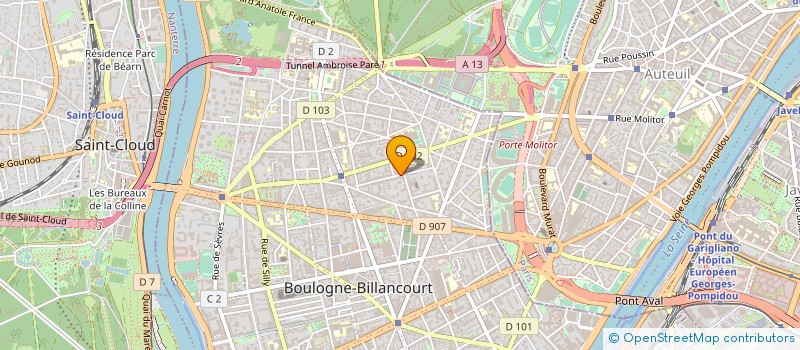 localisation de l'entreprise MONSIEUR MACIEJ GLUGLA à BOULOGNE-BILLANCOURT
