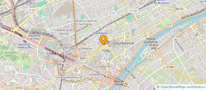 localisation de l'entreprise MONSIEUR MACIRE GASSAMA à COURBEVOIE