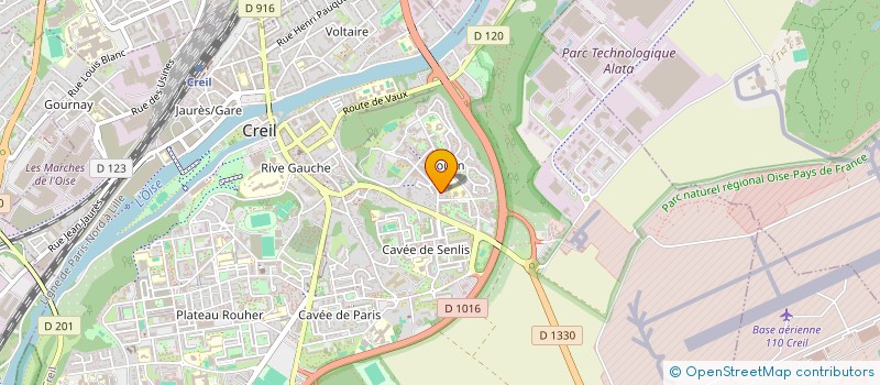 localisation de l'entreprise MONSIEUR MACIRE KOITA  CREIL