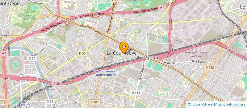 localisation de l'entreprise MONSIEUR MACIRE SACKO à LA COURNEUVE