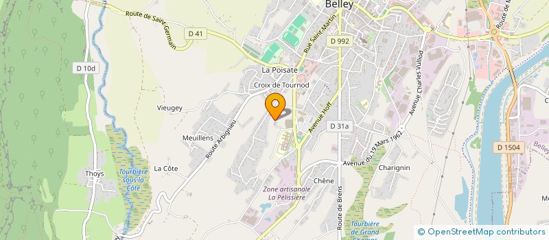 localisation de l'entreprise MONSIEUR MACKAEL GUELAI  BELLEY