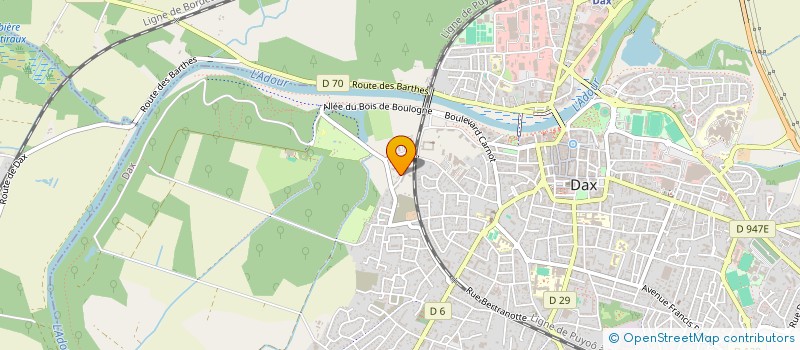 localisation de l'entreprise MONSIEUR MACOUMBA KEBE à DAX