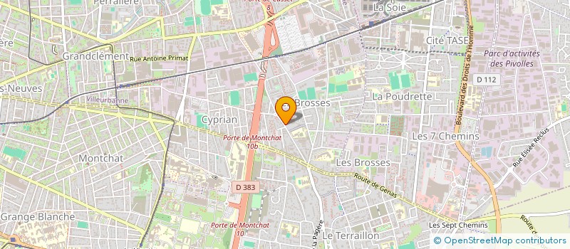 localisation de l'entreprise MONSIEUR MADAI CARPENTIER  VILLEURBANNE