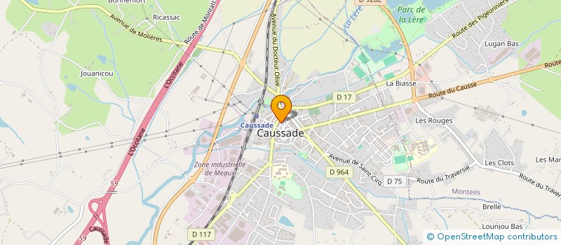 localisation de l'entreprise MONSIEUR MADALA DIABY  CAUSSADE