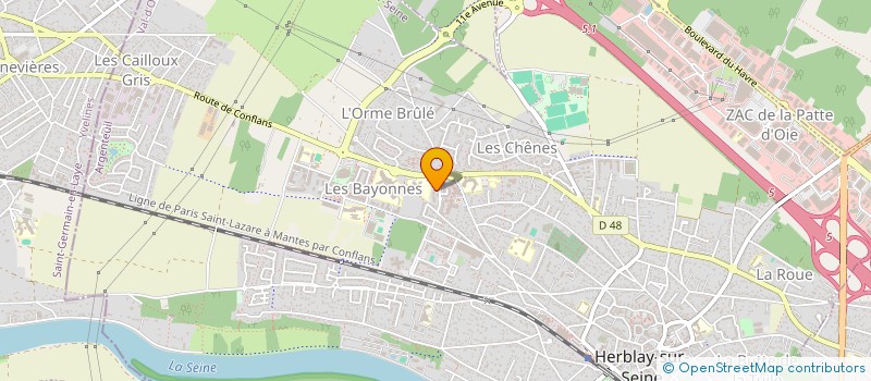 localisation de l'entreprise MONSIEUR MADALIN IORDAN  LES CLAYES-SOUS-BOIS