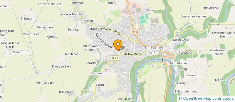 localisation de l'entreprise MONSIEUR MADALIN MILEA à CHATEAUNEUF-DU-FAOU