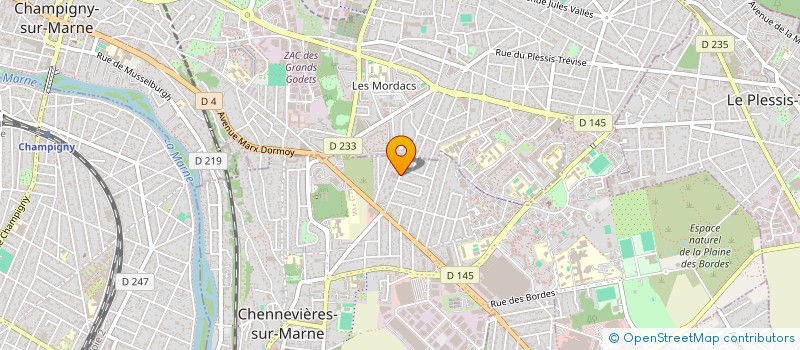 localisation de l'entreprise MONSIEUR MADALIN NOEL  CHENNEVIERES-SUR-MARNE